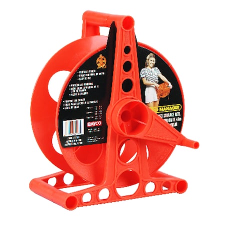 Bayco Cord Storage Reel, Hand Operated, Orange Reel Color, 150 ft Length K-100